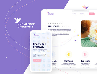 Knowledge Creativity branding colorful dashboard education knowledge ui web webdesign webdesigner