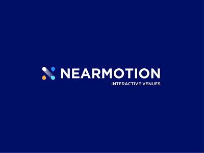 NEARMOTION interactive interactivedesign it logo logo logo design navigation technology logo venues