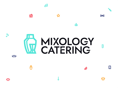 Mixology Catering branding coctail colorful design event icon innovative logo platform platform design