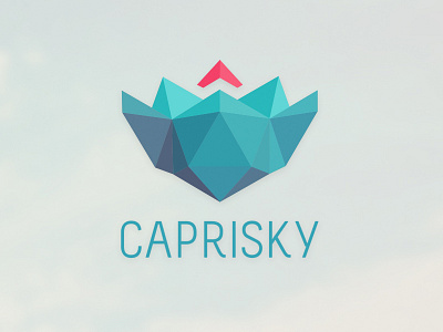 Caprisky caprisky flower growth logo origami visual