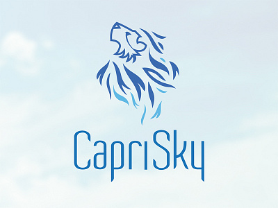 Caprisky caprisky growth lion logo visual water