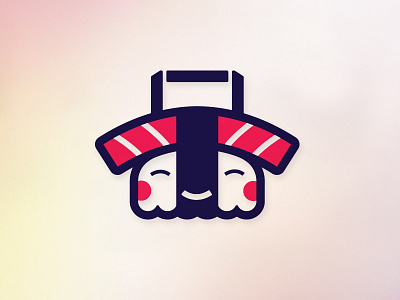 Umami Character character deliver friendly japanese logo character sushi