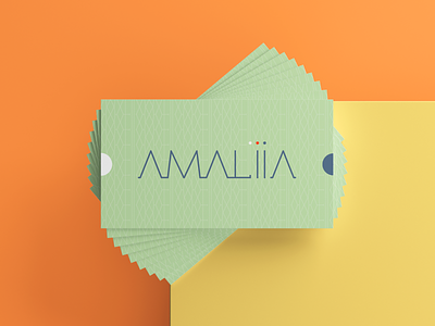 AMALIA bc branding business card businesscard colorful health impactful lifestyle presentation stationery