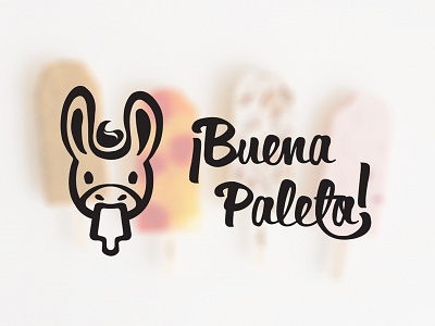 Buena Paleta! animal brand branding buena donkey food fun ice cream logo mexican paleta popsicles