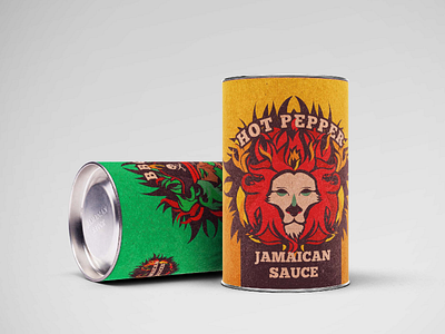 Jamaican Sauce jamaica lion package packaging packaging design packaging food sauce voodoo