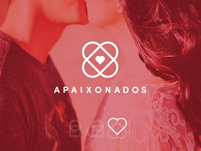 Apaixonados branding brazil gift heart logo love package