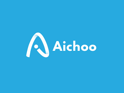Aichoo blue branding logo logo design platform