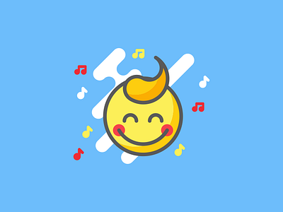 Kids Deejay Icon application icon design happy icon icon app iconography icons kid kids