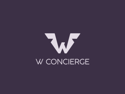 W Concierge brand branding branding agency corporateidentity emblem fly logo logos wings