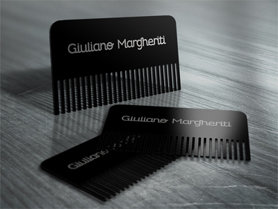 Comb Card barber business card comb giuliano italian