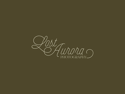 Lost Aurora Photography Logo Suite branding graphic design photographybranding westerdesign