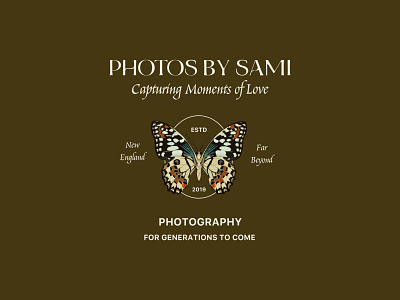 Photos By Sami Brand Identity Logo brandidentity butterflylogo logodesign photographybranding