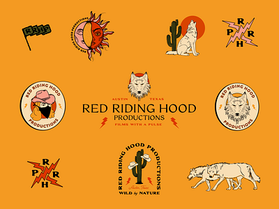 Red Riding Hood Productions Brand Identity brandidentity westerndesign
