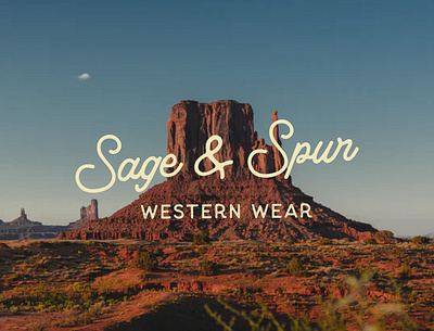 Sage & Spur Western Wear Logo + Illustration logodesign westerngraphicdesign westernillustration