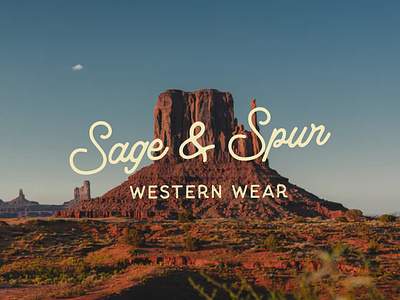 Sage & Spur Western Wear Logo + Illustration