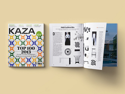 Editorial design for KAZA magazine design editorial magazine
