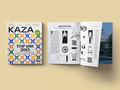 Editorial design for KAZA magazine