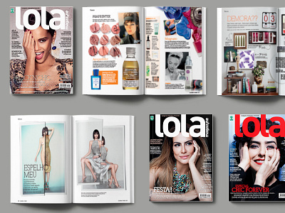 Editorial design - Lola Magazine editorial fashion graphic design magazine