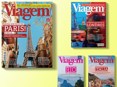 Viagem E Turismo Behance cover editorial graphic design magazine travel