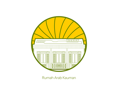 Kauman Arabian Houes arabic house architecture building kauman merchendise semarang semarang merchinese t shirt design vector