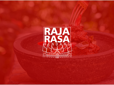 Raja Rasa Local Rendang Pack branding home industry local food logo rendang logo