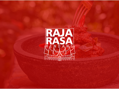 Raja Rasa Local Rendang Pack branding home industry local food logo rendang logo