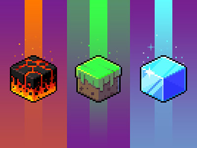 Set of cubes cubes pixel pixel art pixelart tiles