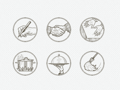 Catering icons ui web