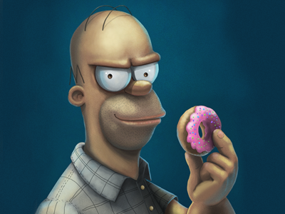 Homer by Artsiom Grlmc Hlushchenia on Dribbble