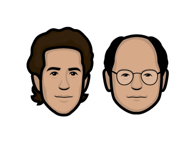90's Duos - Seinfeld/Costanza 90s newyork seinfeld