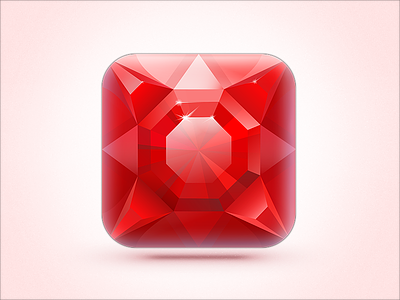 iOS Icon Ruby On Ice blue difiz hockey ice icon ios ios icon red ruby ruby on ice snow snowflakes