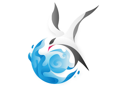 Arctic Tern bird icon water