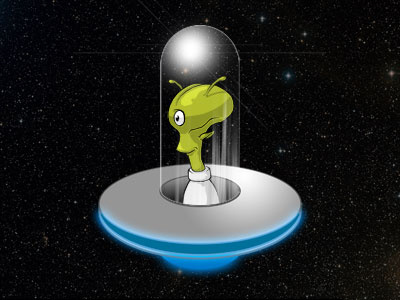 Take me to your leader, Again. alien graphic design illustration little green men sci fi