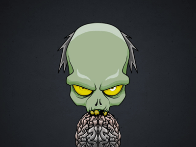 iPhone Zombie II graphic design horror illustration sci fi zombie
