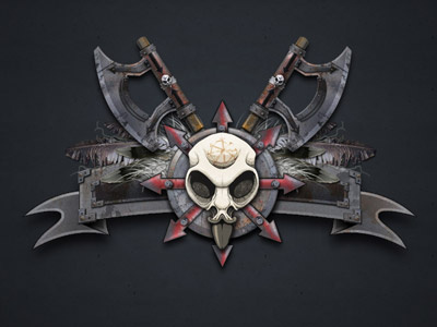 Industrial Bird Skull graphic design horror illustration industrial skull
