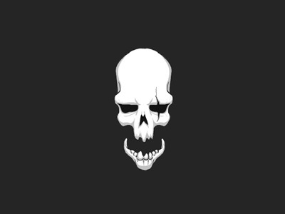 Cracking Skulls evil graphic horror illustration skull