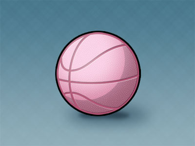 Dribble Ball basketball dribbble icon illustration pink