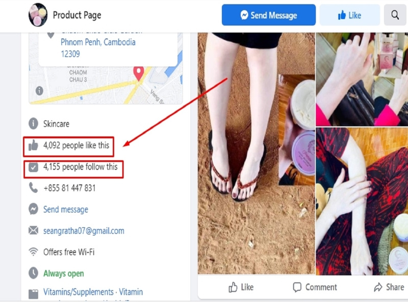 facebook page like ads examples