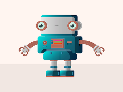 BabyRobot colors cute drawing illustration illustrator robot