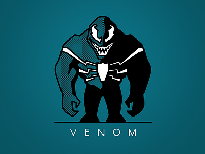 Venom character draw illustrator marvel venom