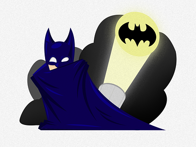 Batman art batman blue drawing flatdesign vector