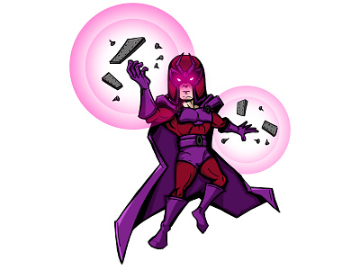 Magneto art character drawing marvel purple xmen