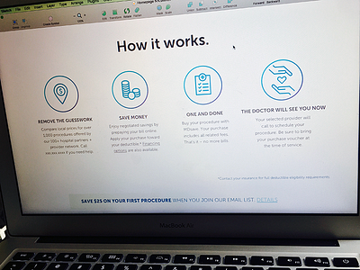 How it works section WIP gradient icon exploration