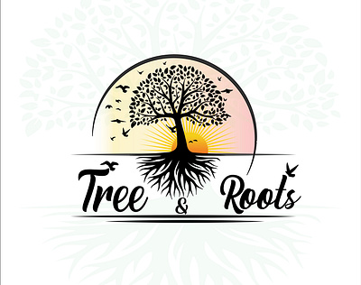 Tree & Roots brand identity branding design graphic design hand drawn hand drawn logo illustration logo logo design modern logo professional logo typography vector vintage vintage style logo