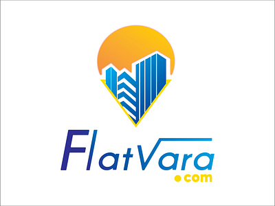 FlatVara.com brand identity branding design graphic design iconic logo illustration logo logo design modern logo online bussiness professional logo typography vector