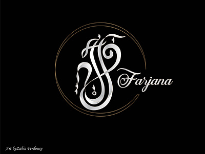 Farjana | Arabic Calligraphy arabic arabic calligraphy art art work brand identity branding calligraphy creative design graphic design illustration logo logo design modern art name name calligraphy typography ui ux vector