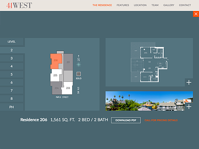 Responsive floorplan build with floors and detail htmlcssjquery