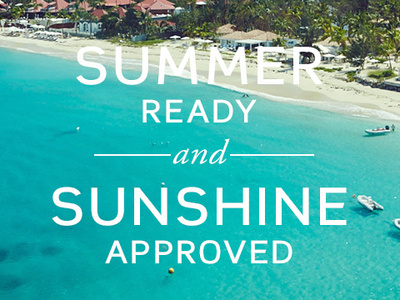 Summer Ready sea summer sunshine teal typogaphy