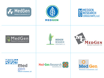 MEDGEN logo thumbnails design identity logo medical research