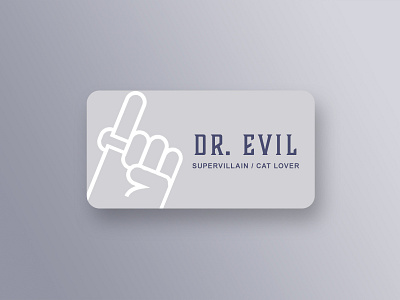 Business card for Dr. Evil